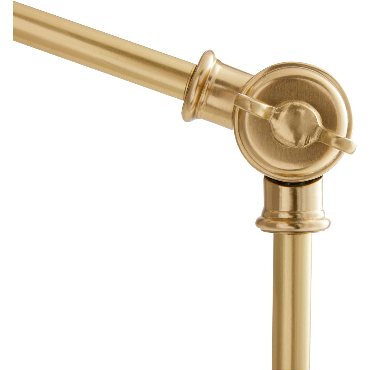 Tilt & Clamp 17 inch 40 watt Antique Brass Lamp Portable Light