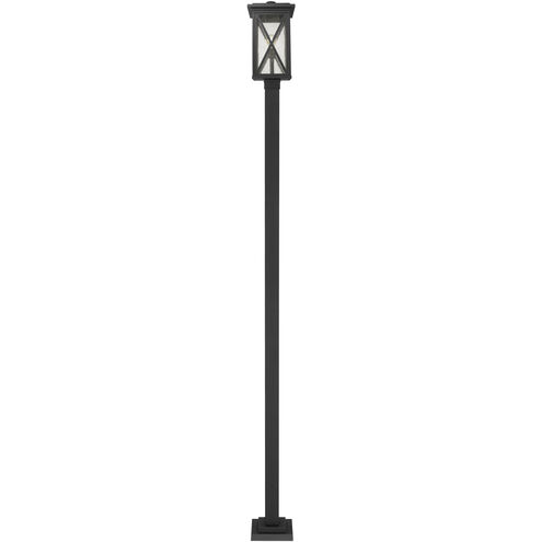 Brookside 1 Light 112.75 inch Black Outdoor Post Mounted Fixture