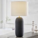 Hable Fanny 28.13 inch 9.00 watt Rough Black Ceramic Table Lamp Portable Light