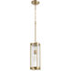 Fort Worth 1 Light 7 inch Aged Brass Mini Pendant Ceiling Light