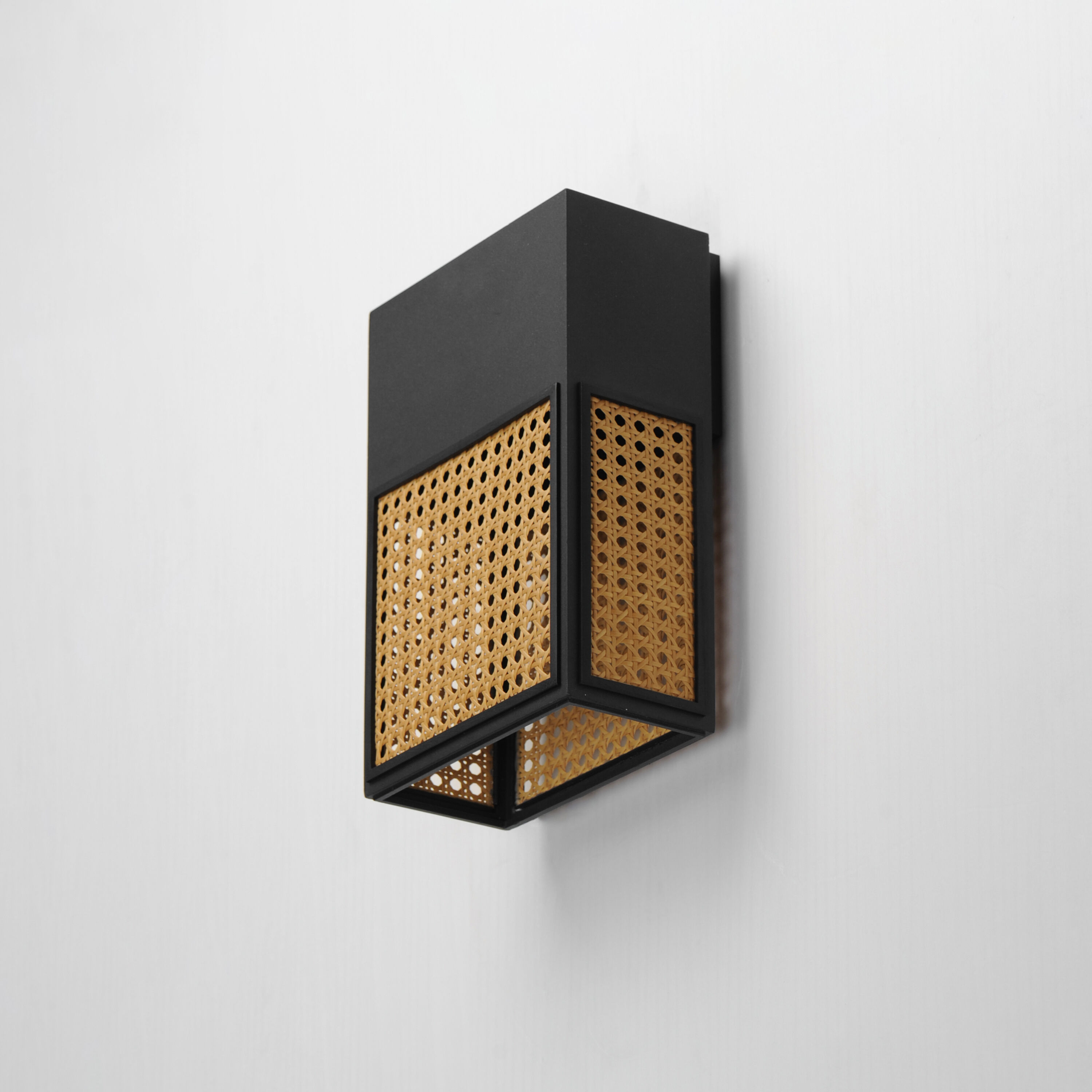 Lattice LED 12 inch Black Outdoor Wall Mount
