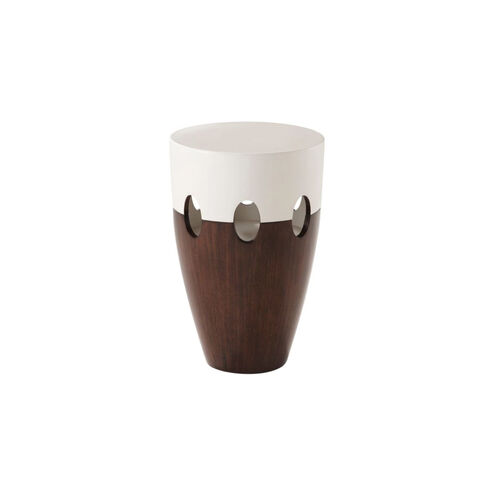 Theodore Alexander 21 X 14 inch Cream Lacquer Walnut Veneered Accent Table