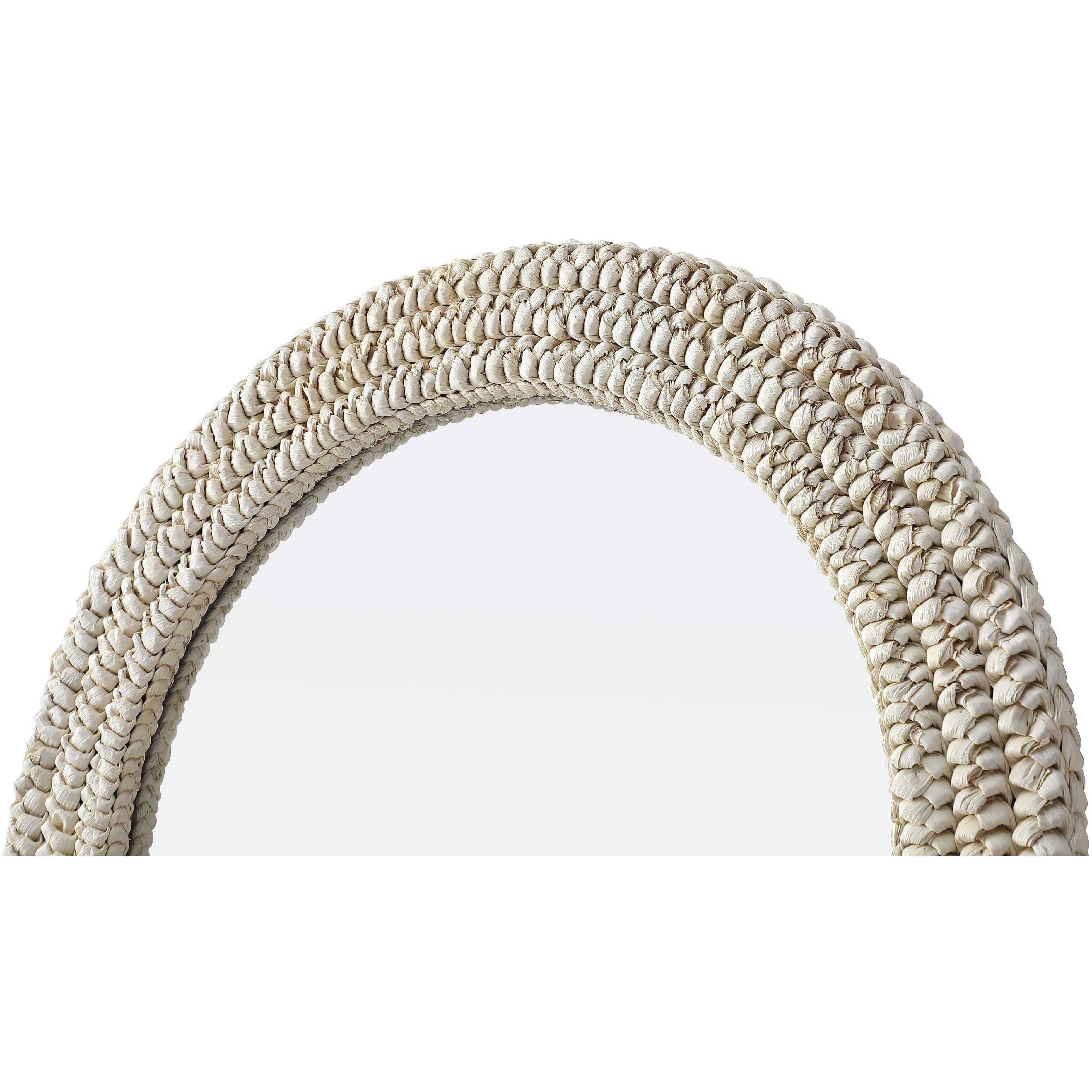 Marlowe 42 X 27 inch Linen White Mirror