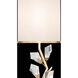 Foret 35.5 inch 100 watt Gold Console Lamp Portable Light in Champagne Fabric