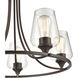 Ashford 5 Light 25 inch Rubbed Bronze Chandelier Ceiling Light