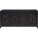 Sunset Harbor 68 X 18 inch Checkmate Black with Black Credenza