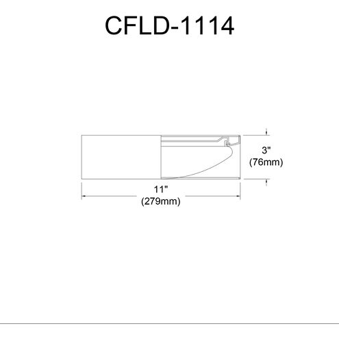 Corinne LED 11 inch Black Flush Mount Ceiling Light
