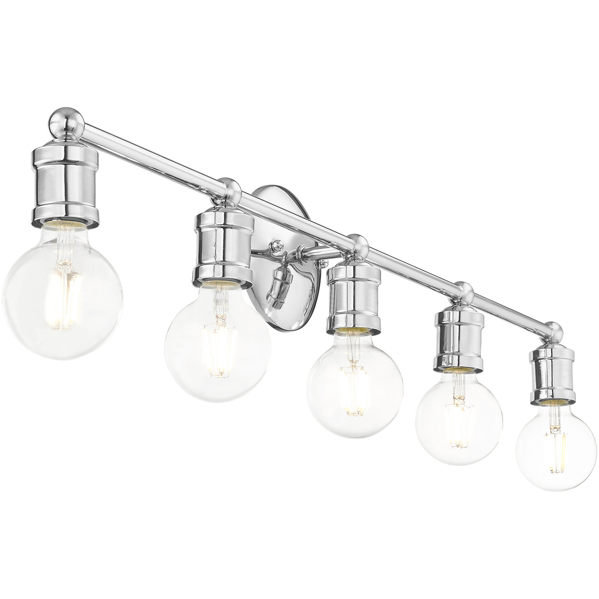 Lansdale 5 Light 34 inch Polished Chrome Vanity Sconce Wall Light