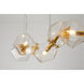 Canada 6 Light 12 inch Brass Gold Chandelier Ceiling Light
