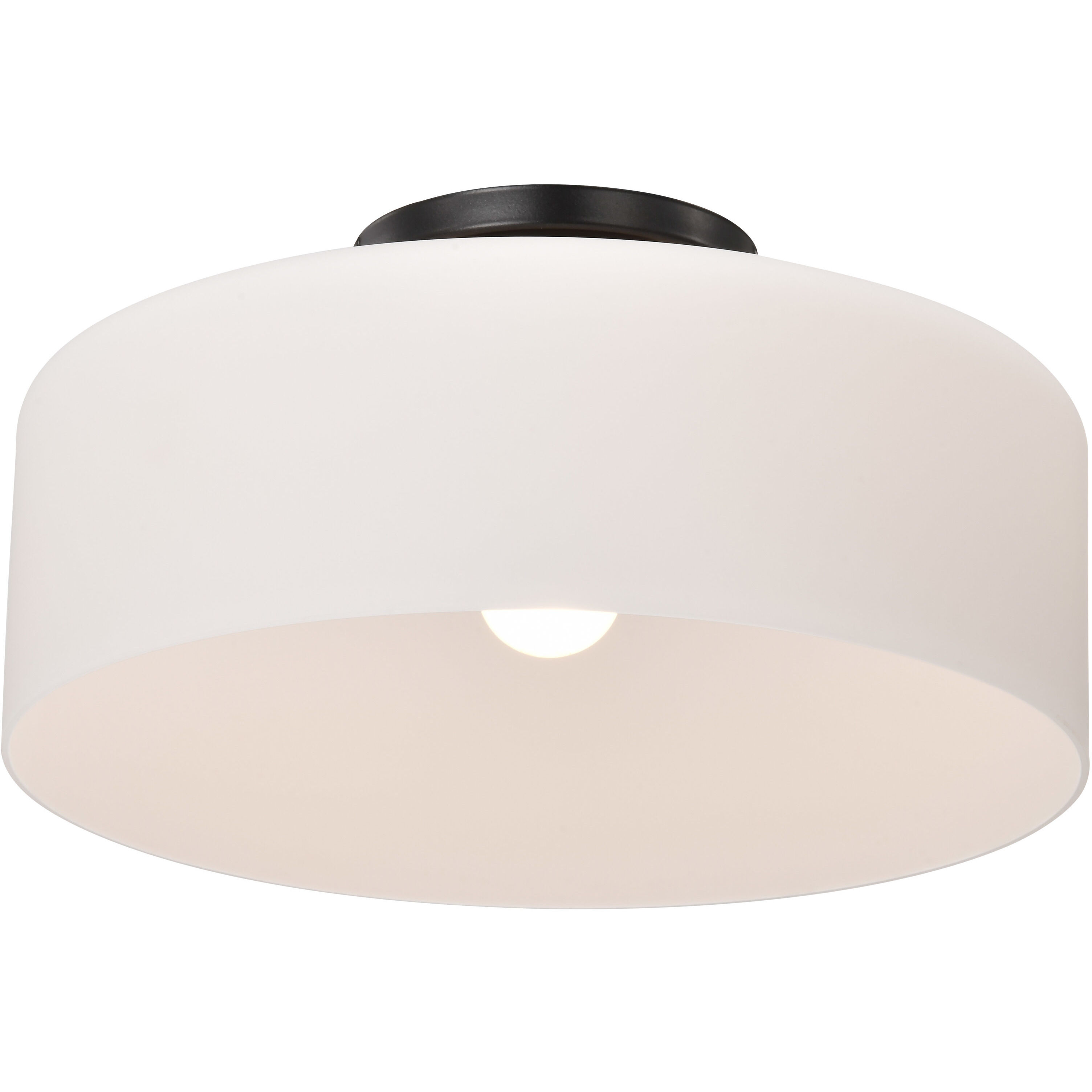 Warren 13.13 inch Gun Metal Semi Flush Mount Ceiling Light