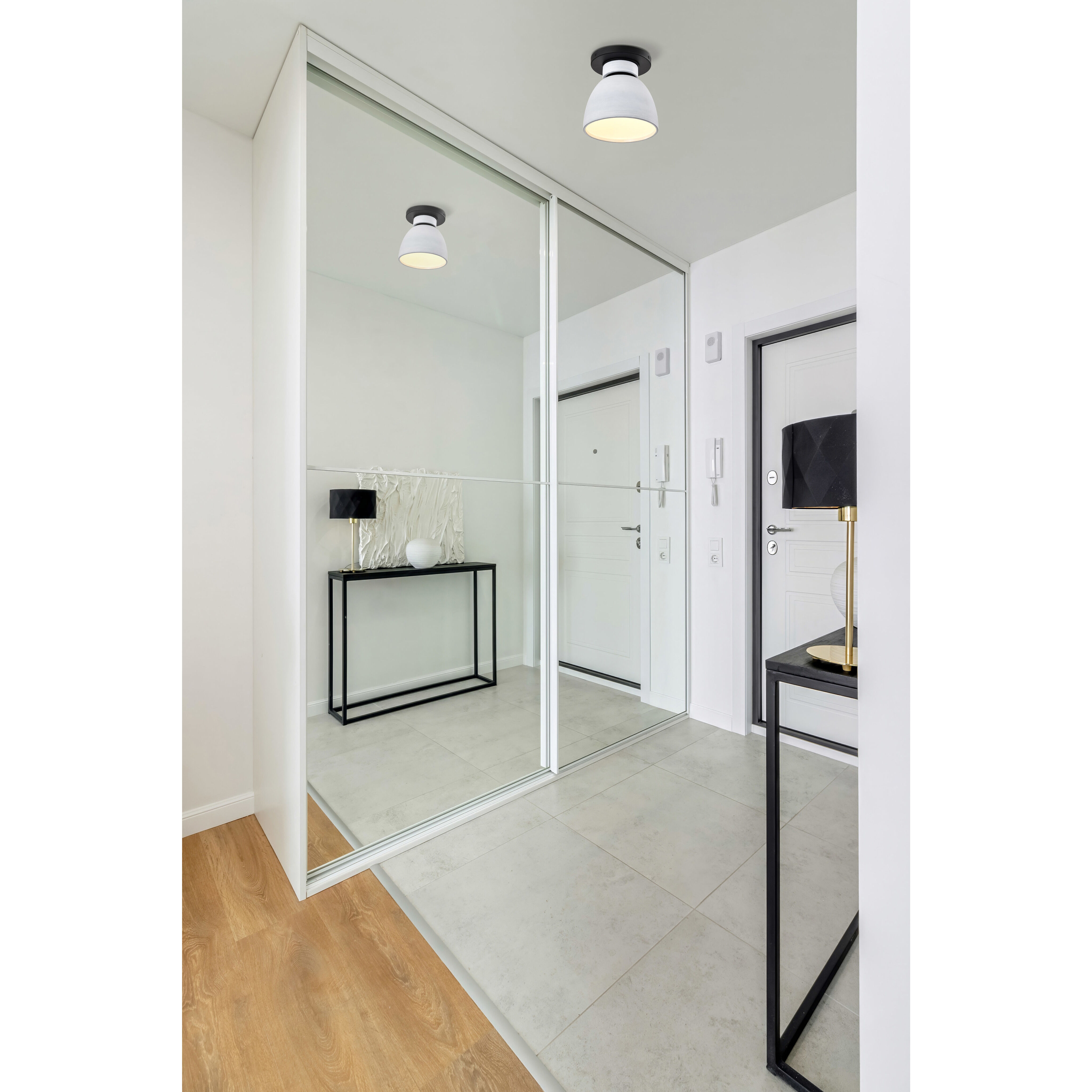 Collins 7.5 inch Matte Black Flush Mount Ceiling Light