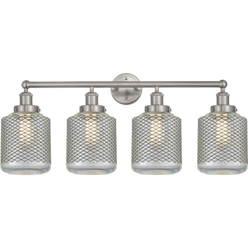 Stanton 4 Light 33 inch Brushed Satin Nickel Bath Vanity Light Wall Light