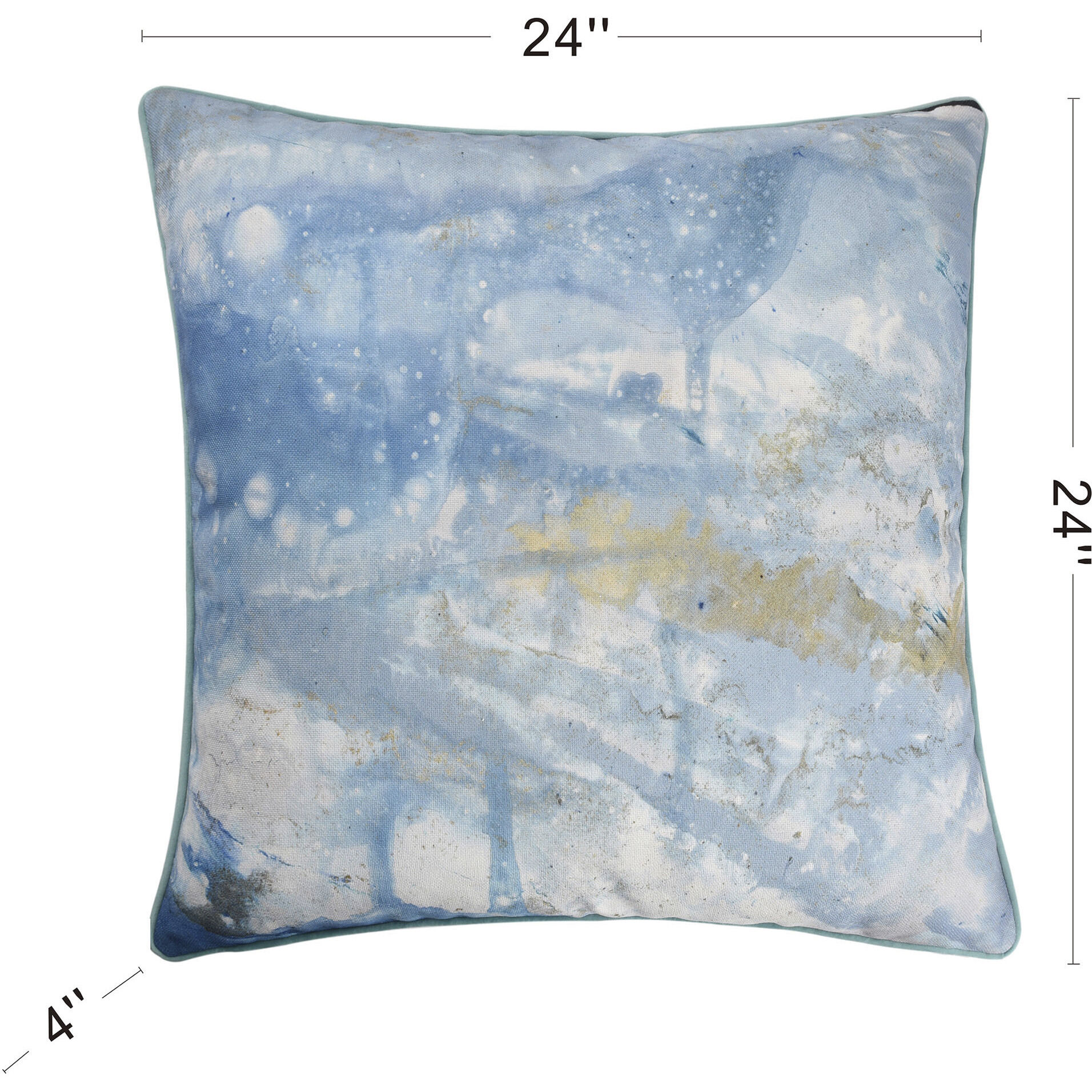 Amos 24 X 6.5 inch Multi Blue Pillow