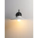 Dockside 1 Light 8.5 inch White/Black Outdoor Wall Mount in White and Black