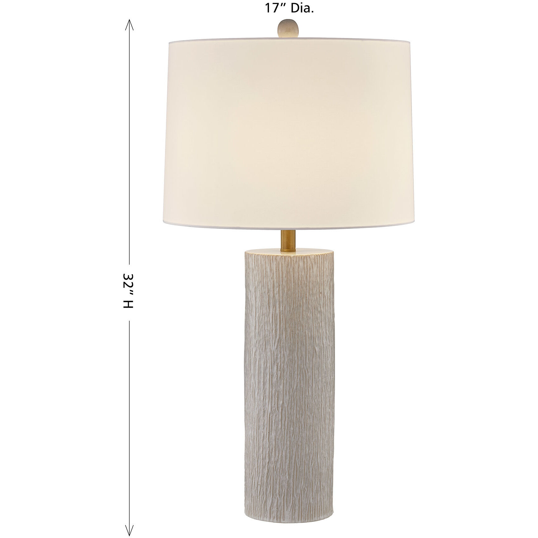 Amanda 32 inch 100.00 watt Distressed White Table Lamp Portable Light, Coco & Dash