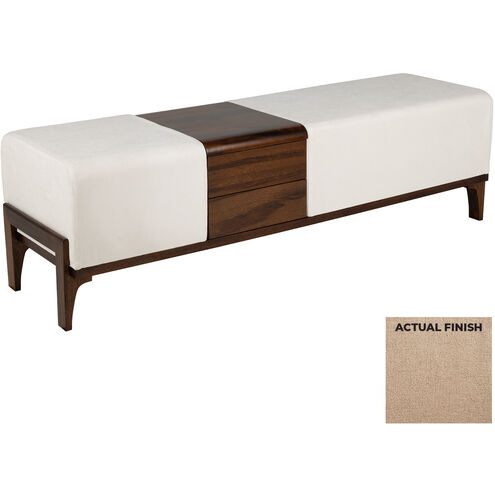 Noah 18 inch Camel Chenille Ottoman