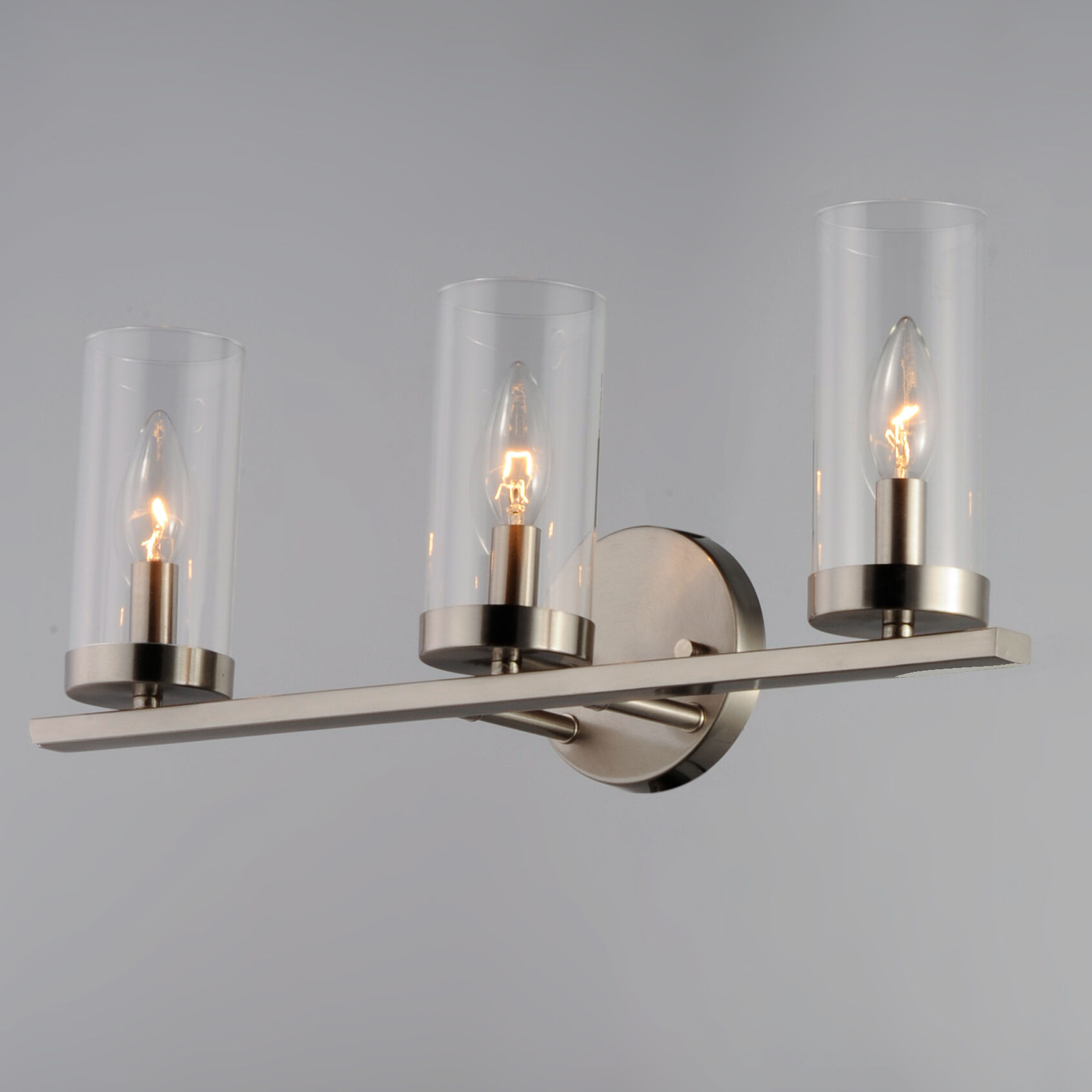 Sentinel 3 Light 21 inch Satin Nickel Bath Vanity Wall Light