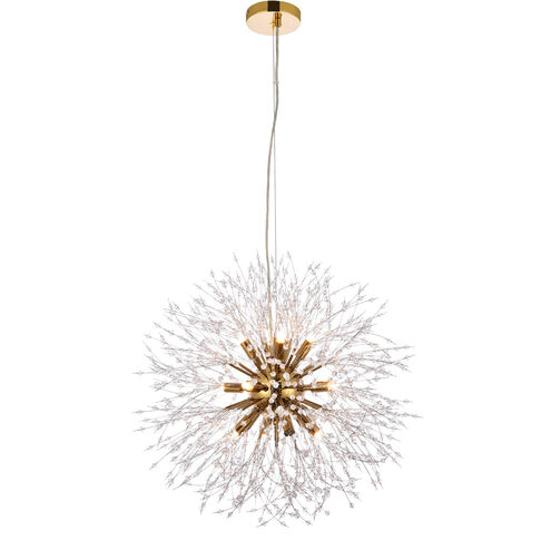 Solace 12 Light 24 inch Gold Pendant Ceiling Light
