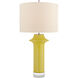 kate spade new york Giry 31.75 inch 100 watt Yellow Crackle Table Lamp Portable Light, Large Peaked