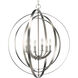 Equinox 6 Light 28 inch Burnished Silver Foyer Pendant Ceiling Light