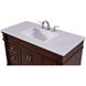 Lexington 42 X 21 X 35 inch Walnut Vanity Set