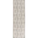 Boardwalk 96 X 30 inch Medium Gray, Ivory Rug