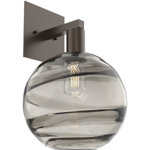 Terra 1 Light 9 inch Flat Bronze Indoor Sconce Wall Light in Terra Smoke