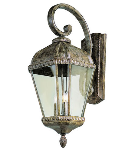 Covington 3 Light 27 inch Burnished Rust Outdoor Wall Lantern