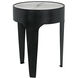 Cylinder 24 X 18 inch Matte Black Side Table, Small