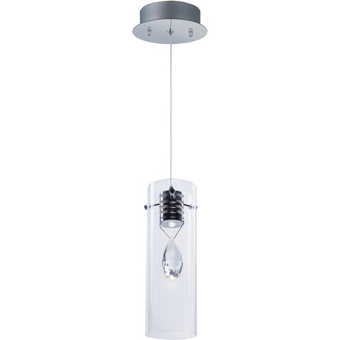 Solitaire LED 4.25 inch Polished Chrome Single Pendant Ceiling Light