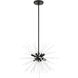 Uptown 6 Light 20 inch Black Pendant Chandelier Ceiling Light