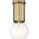 Emmett 1 Light 1.25 inch Old Satin Brass Mini Pendant Ceiling Light
