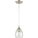 Miranda 1 Light 5 inch Satin Nickel Mini Pendant Ceiling Light