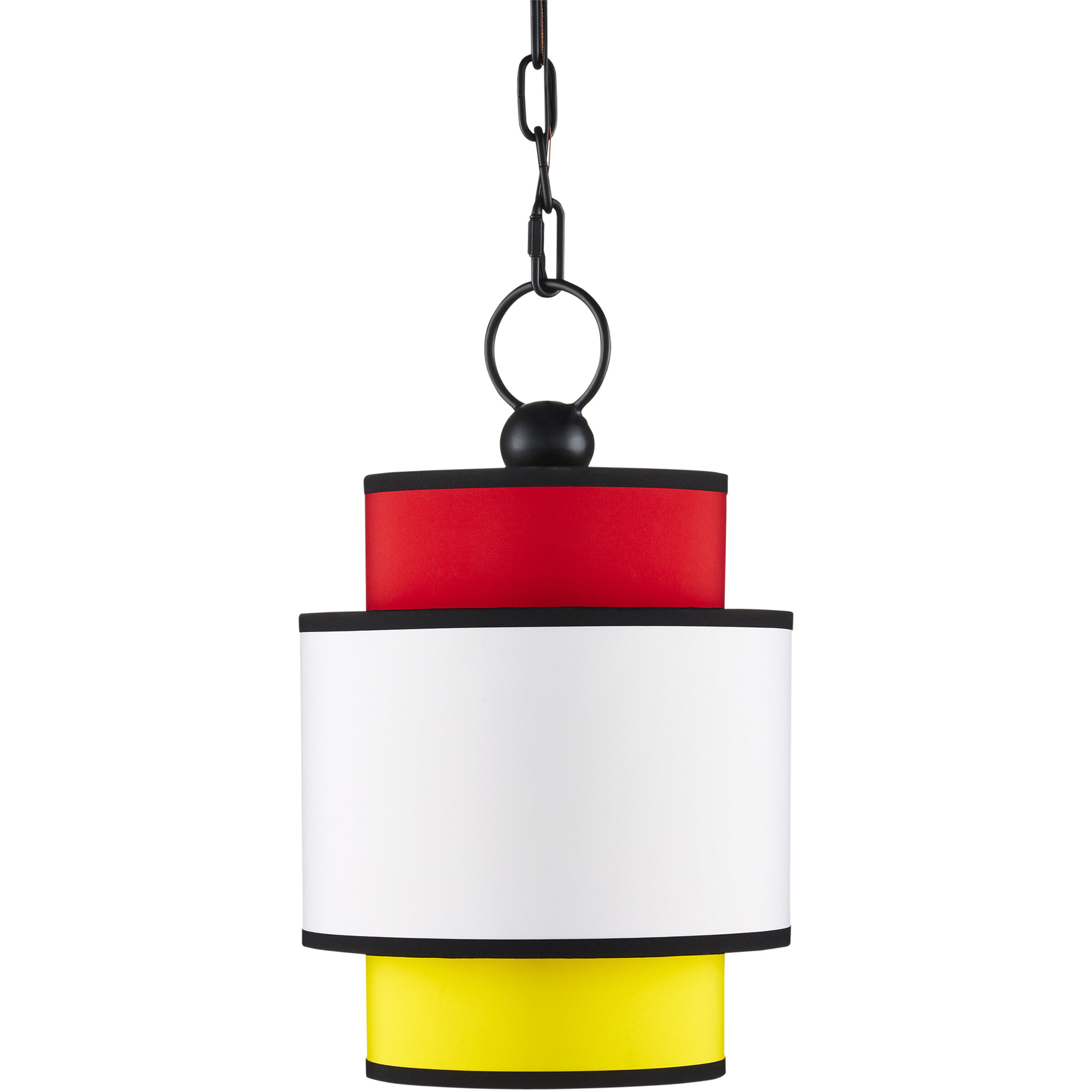 Mathias 1 Light 10 inch Satin Black/Multi-Color Pendant Ceiling Light