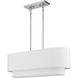 Manorwood 3 Light 30 inch Brushed Nickel Linear Chandelier Ceiling Light