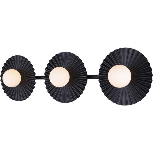 Payton 3 Light 28.5 inch Black Vanity Light Wall Light
