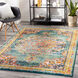 Morocco 123 X 94 inch Teal Rug in 8 x 10, Rectangle