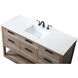 Larkin 54 X 22 X 34 inch Natural Oak Vanity Sink Set