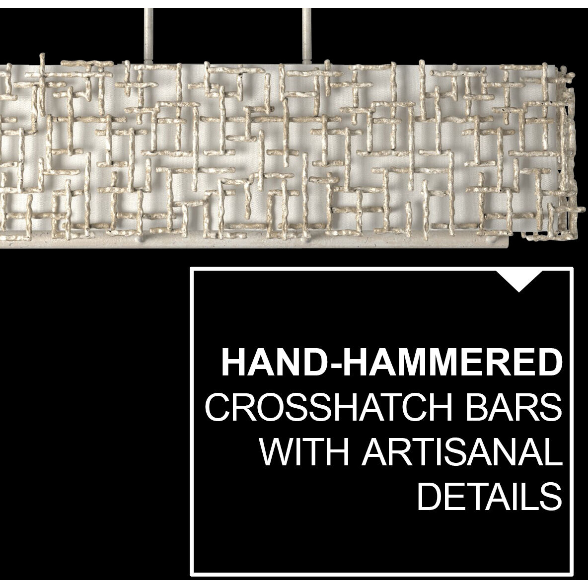 Farrah LED 48.25 inch Silver Leaf Chandelier Ceiling Light, Linear & Oval