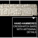 Farrah LED 48.25 inch Silver Leaf Chandelier Ceiling Light, Linear & Oval