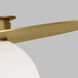 Kelly by Kelly Wearstler Nodes 1 Light 24 inch Burnished Brass Flush Mount Ceiling Light