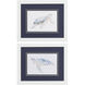 Waterside Blue and Brown and Neutral Framed Art