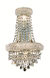 Primo 4 Light 12 inch Silver and Clear Mirror Wall Sconce Wall Light in Royal Cut