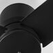 Banzai 52 inch Matte Black with Matte Black/Walnut Blades Ceiling Fan
