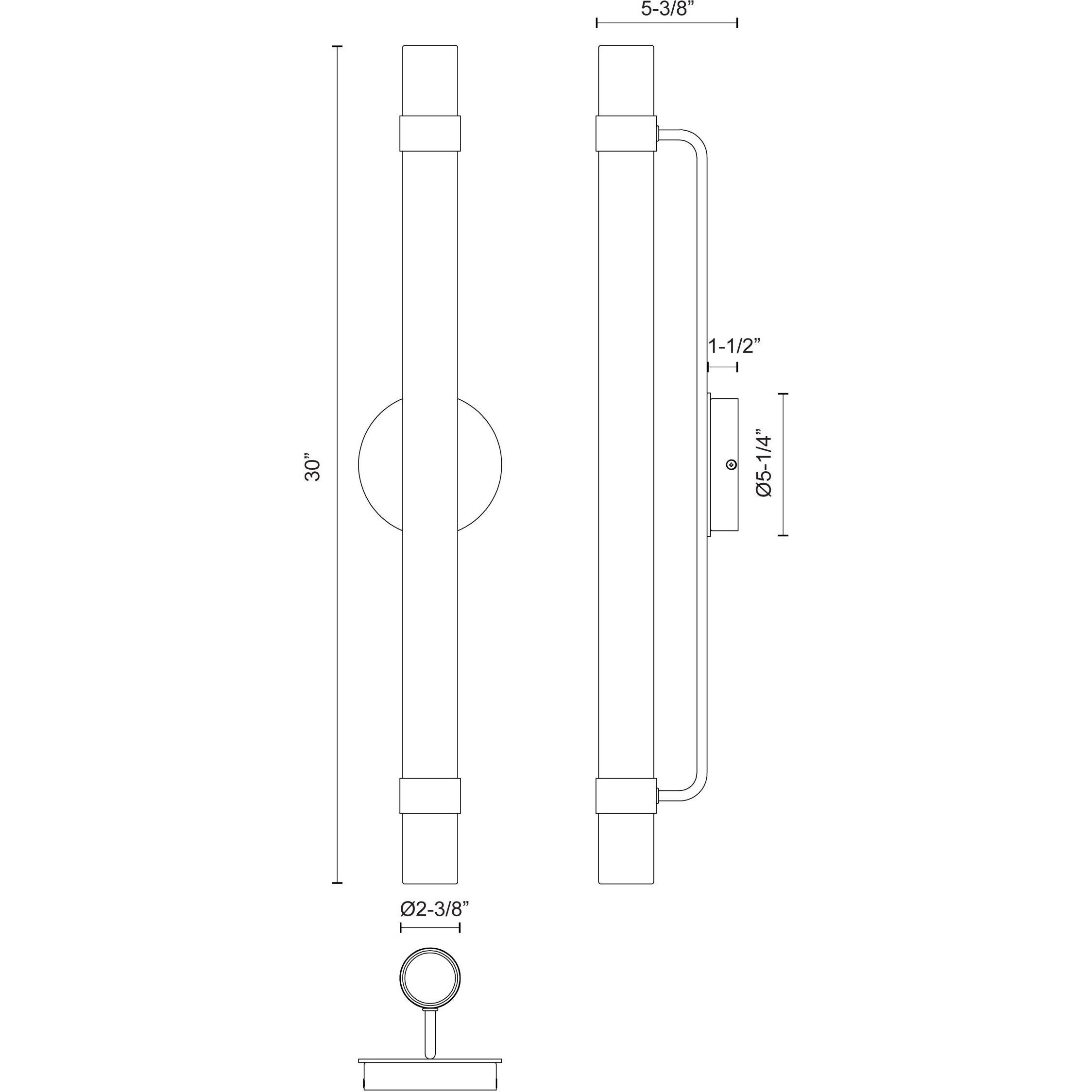 Madison Wall/Ceiling Light Wall Light in Urban Bronze