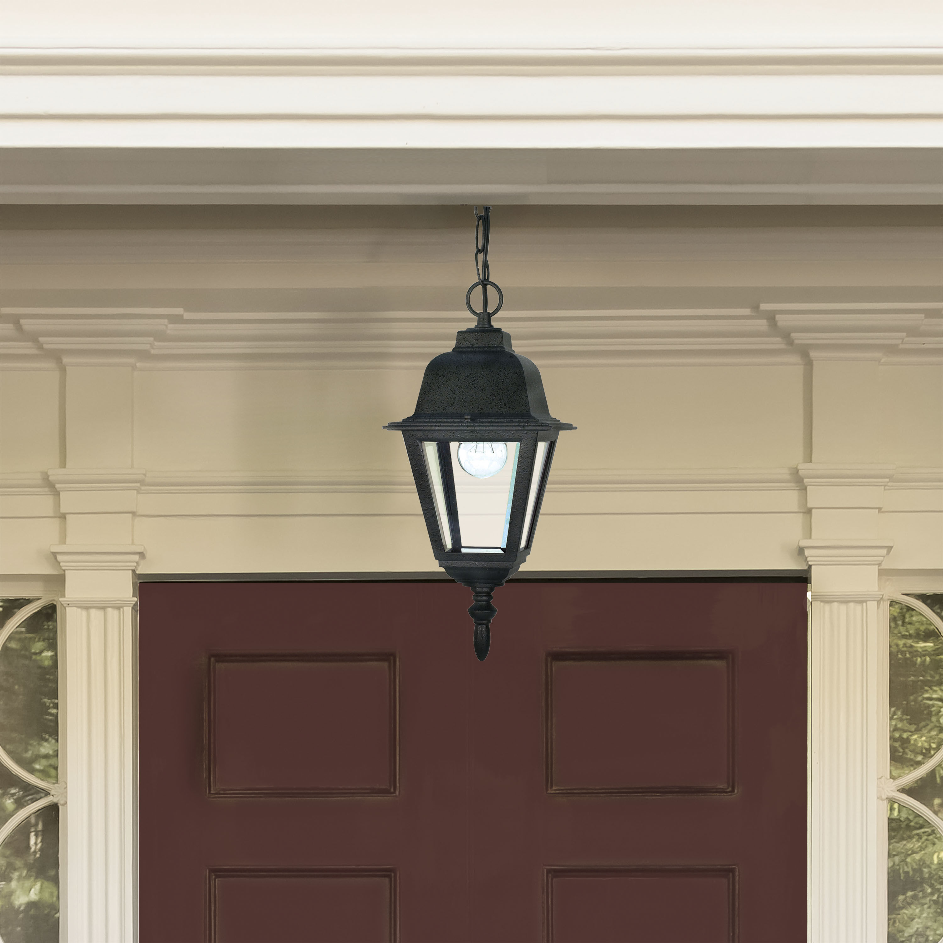 Briton 1 Light 6 inch Textured Black Outdoor Hanging Lantern