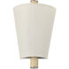 Rockford 1 Light 7 inch Brontourage and Travertine Wall Sconce Wall Light