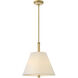 Bruna 3 Light 16 inch Lacquered Brass Pendant Ceiling Light