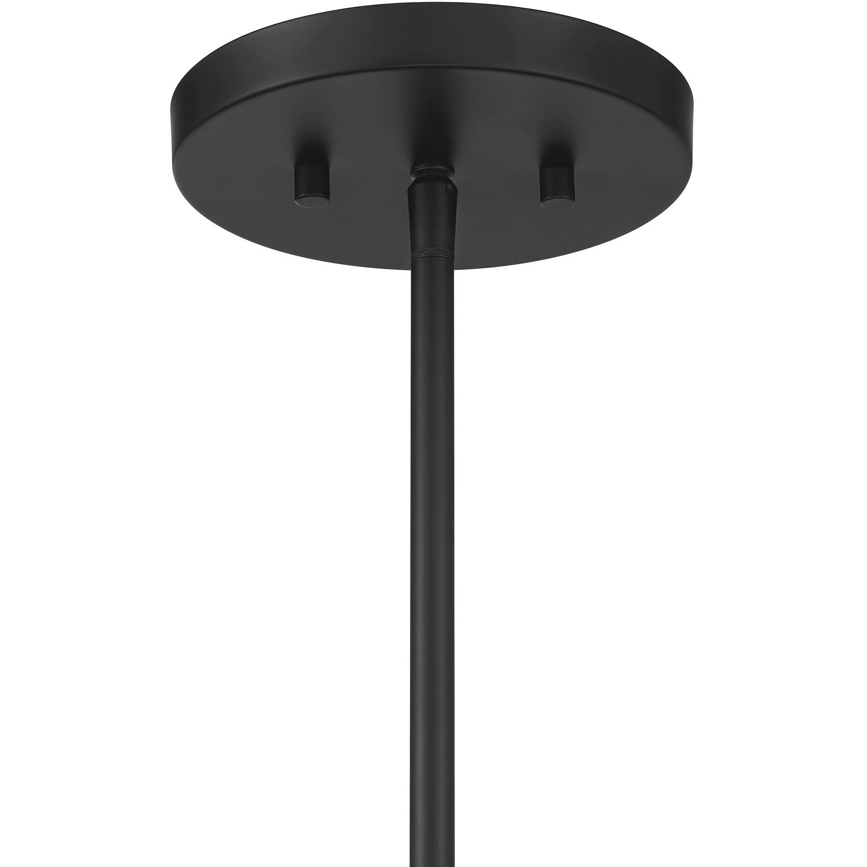 Balfour 5 Light 24 inch Matte Black Convertible Semi-Flush or Pendant Ceiling Light