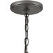 North Shore 3 Light 24 inch Iron with Palisade Gray Outdoor Pendant